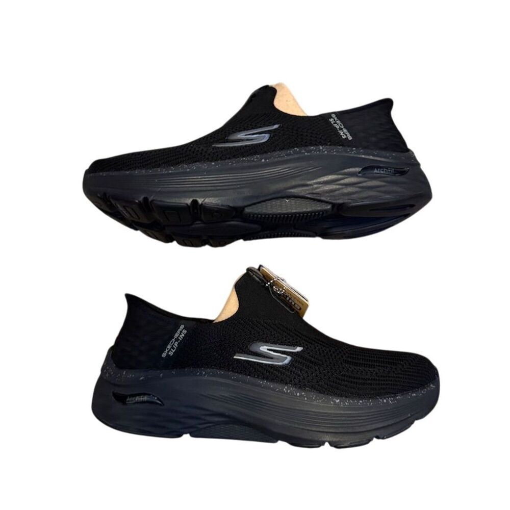 Skechers Slip-ins Max Cushioning Arch Fit Black Men’s Sneaker Size 10.5 - Picture 3 of 15